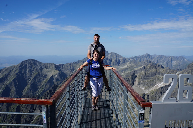 Jakub s manželkou Zuzanou na Lomnickom štíte