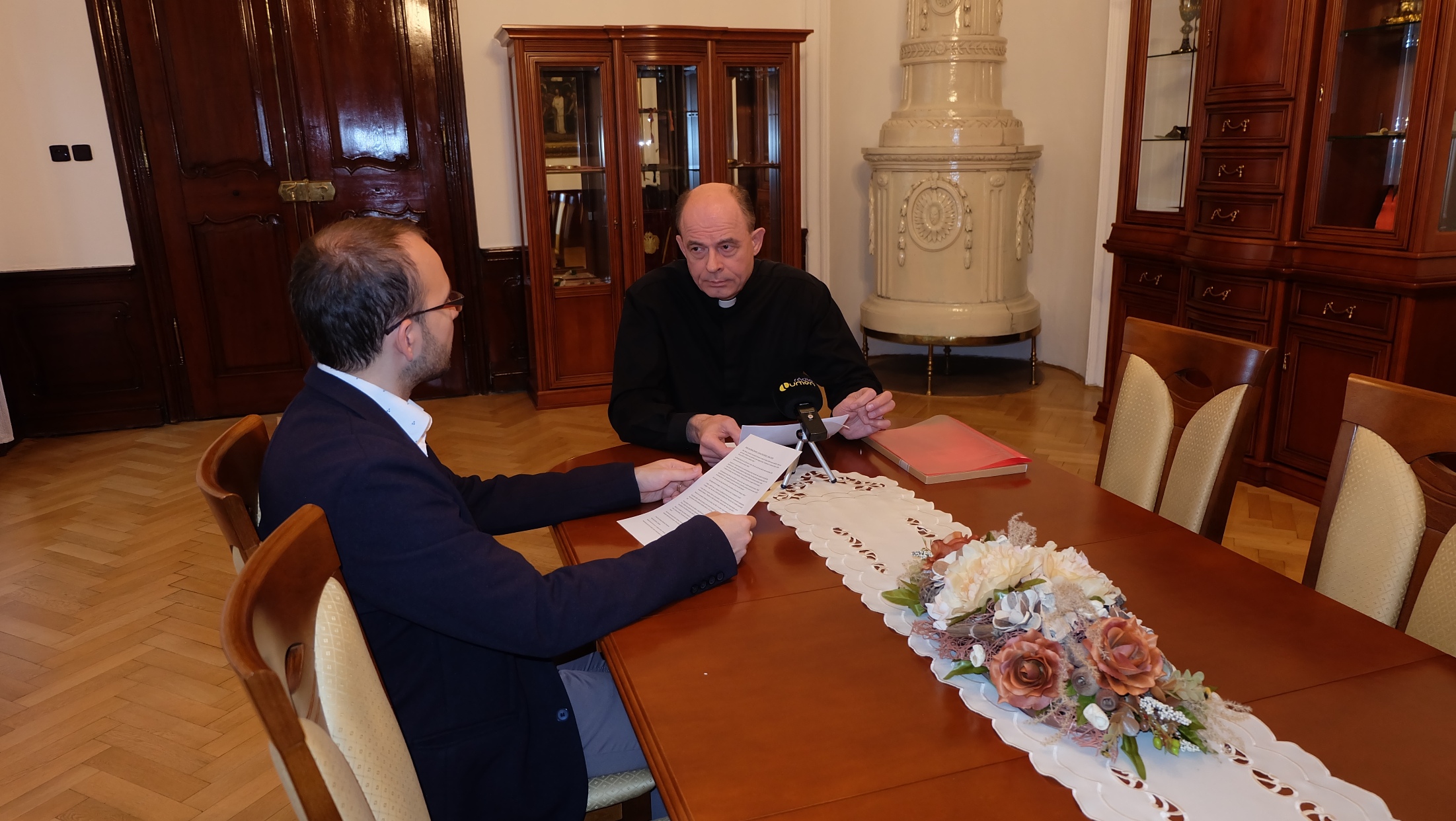 S otcom biskupom sa rozprával redaktor Ivo Novák