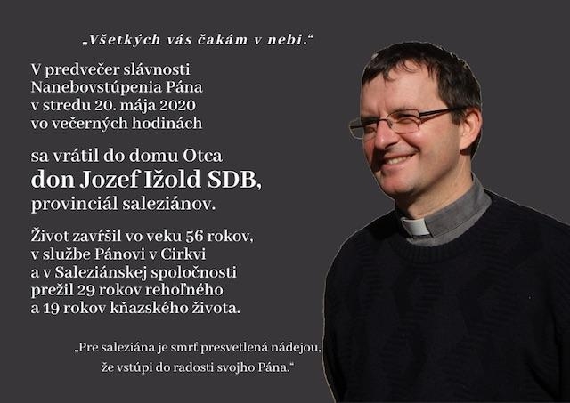 Provinciálka saleziánok: Don Jozef Ižold bude chýbať