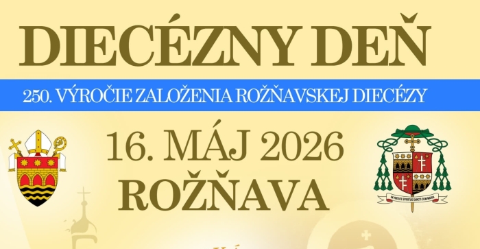 PRIAMY PRENOS z osláv 250. výročia Rožňavskej diecézy prinesieme 16. mája 2026 o 10:00
