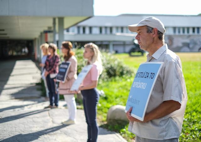 Aj u nás sa modlili za nenarodených pred nemocnicami