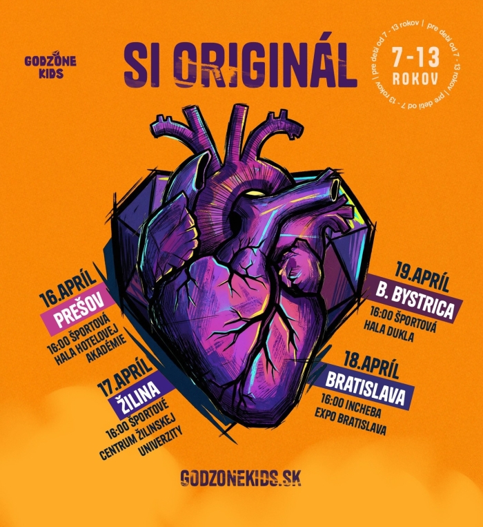 SI ORIGINÁL: Godzone Kids Tour 2026 prichádza do štyroch slovenských miest