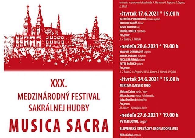 V Nitre začal 30. ročník medzinárodného festivalu sakrálnej hudby Musica Sacra 2021