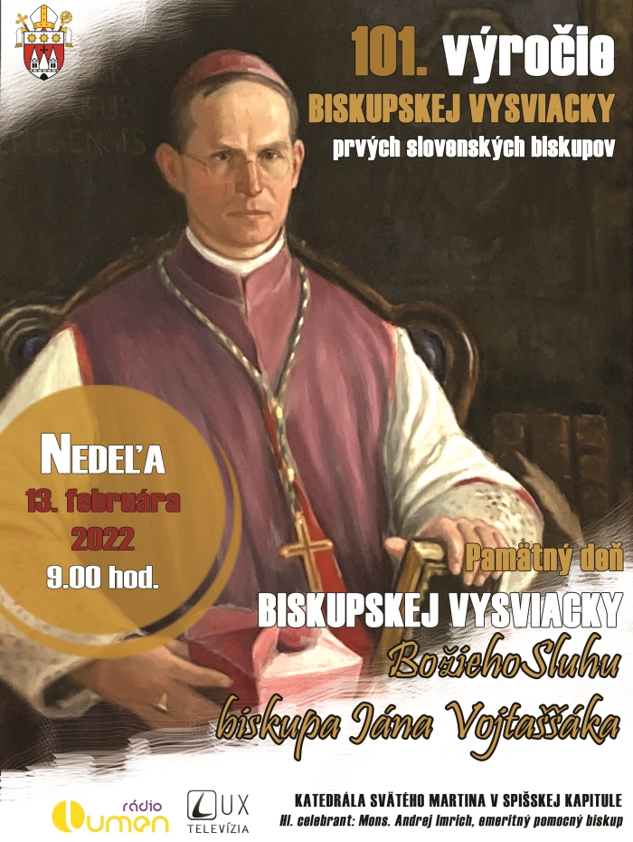 Spišská diecéza si pripomenie 101.výročie biskupskej vysviacky Božieho sluhu biskupa Jána Vojtaššáka