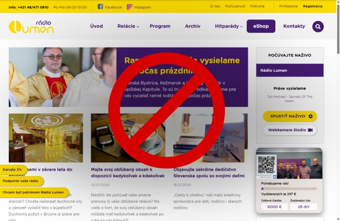 V utorok nebude k dispozícii web lumen.sk