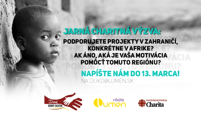 Jarná charitná výzva: Pomáhame Afrike